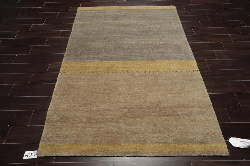 5'x7' Hand Knotted Tibetan 100% Wool Tibetan Traditional Oriental Area Rug Moss, Gray Color