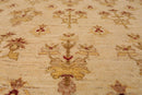 8'1'' x 11'2'' Hand Knotted 100% Wool Peshawar Oriental Area Rug Beige