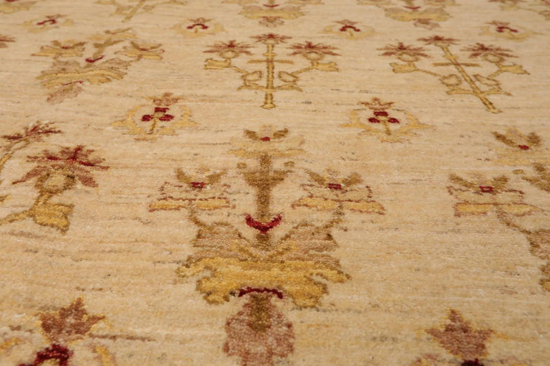 8'1'' x 11'2'' Hand Knotted 100% Wool Peshawar Oriental Area Rug Beige