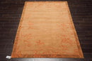 5'6''x8'6'' Hand Knotted Tibetan 100% Wool Tibetan Traditional Oriental Area Rug maple, Pale Peach Color
