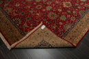 8'7" x 11'7" Hand Knotted 100% Wool 300 KPSI Indo-Tabrizz Oriental Area Rug Red