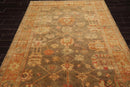6'x9' Hand Knotted Oushak 100% Wool Oushak Traditional Oriental Area Rug Gray, Teracotta Color