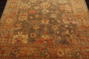 6'x9' Hand Knotted Oushak 100% Wool Oushak Traditional Oriental Area Rug Gray, Teracotta Color