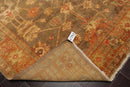 6'x9' Hand Knotted Oushak 100% Wool Oushak Traditional Oriental Area Rug Gray, Teracotta Color