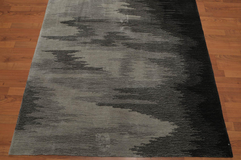 4'8" x 6'8" Abstract Graphic Design Handmade Polypropylene Pile Area Rug Beige