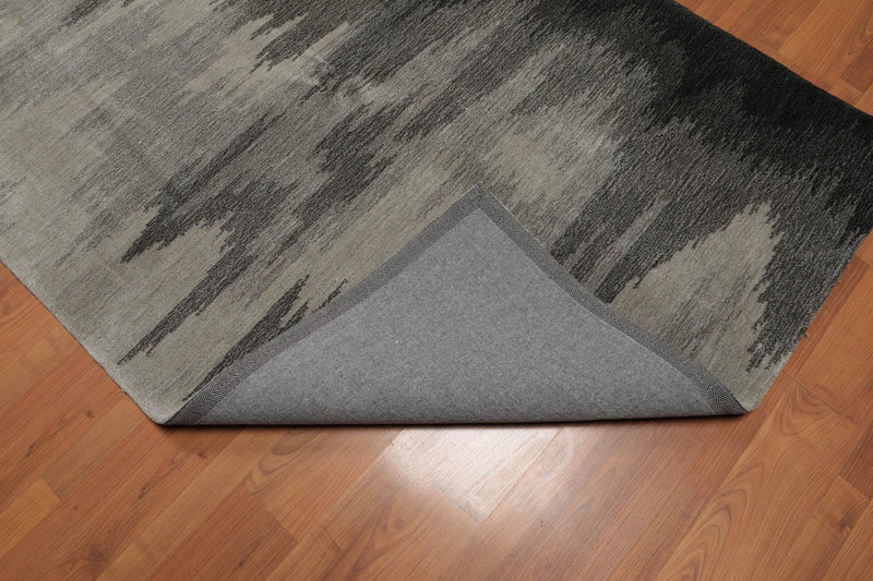 4'8" x 6'8" Abstract Graphic Design Handmade Polypropylene Pile Area Rug Beige