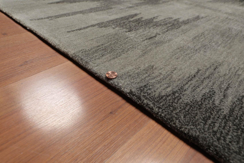 4'8" x 6'8" Abstract Graphic Design Handmade Polypropylene Pile Area Rug Beige