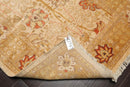 4'2''x6' Hand Knotted 100% Wool Peshawar Traditional Oriental Area Rug Beige, Gold Color
