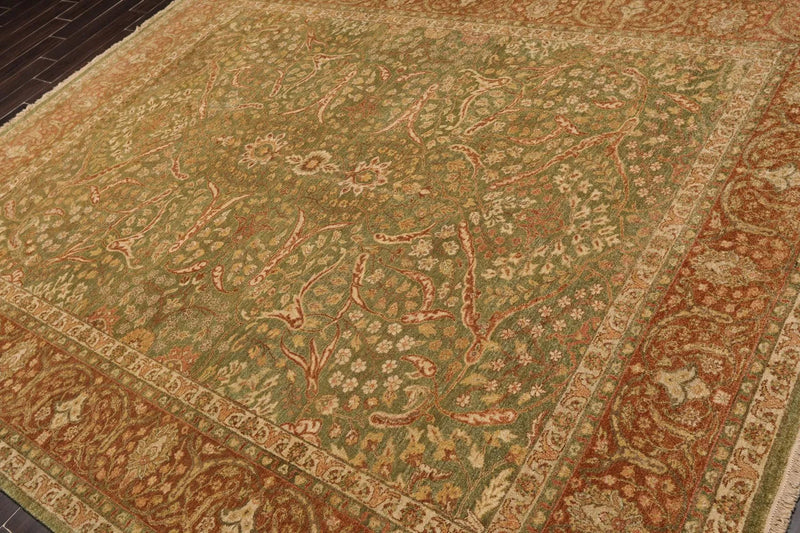8'2'' x 10' Hand Knotted 100% Wool Agra 200 KPSI Oriental Area Rug Pistachio