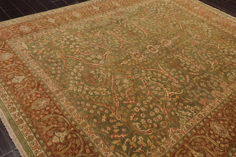 8'2'' x 10' Hand Knotted 100% Wool Agra 200 KPSI Oriental Area Rug Pistachio