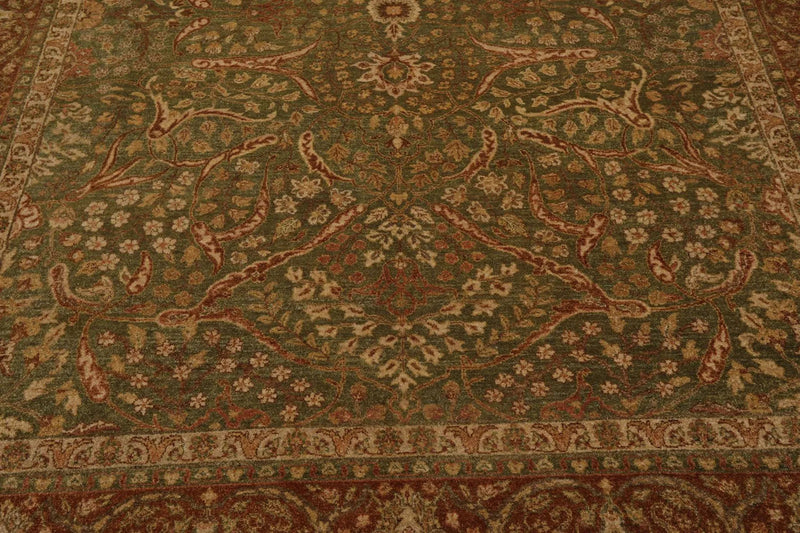 8'2'' x 10' Hand Knotted 100% Wool Agra 200 KPSI Oriental Area Rug Pistachio