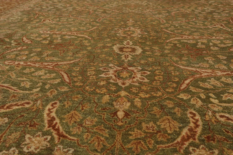 8'2'' x 10' Hand Knotted 100% Wool Agra 200 KPSI Oriental Area Rug Pistachio