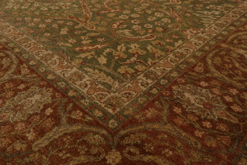 8'2'' x 10' Hand Knotted 100% Wool Agra 200 KPSI Oriental Area Rug Pistachio