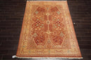 6x9 Hand Knotted 100% Wool Peshawar Traditional 200 KPSI Oriental Area Rug almond, Caramel Color