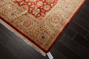 8'2" x 10' Hand Knotted New Zealand Wool PakPersian 16/18 Oriental Area Rug Red