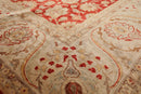 8'2" x 10' Hand Knotted New Zealand Wool PakPersian 16/18 Oriental Area Rug Red