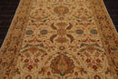 5'10''x8'7'' Hand Knotted 100% Wool Sultanabad Traditional Oriental Area Rug Beige, Brown Color