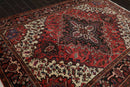 6'5" x 8'5" Hand Knotted 100% Wool Authentic Herizz Area Rug Traditional Rust