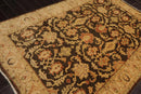 6'x8'10'' Hand Knotted Oushak 100% Wool Oushak Traditional Oriental Area Rug Brown, Beige Color