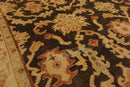 6'x8'10'' Hand Knotted Oushak 100% Wool Oushak Traditional Oriental Area Rug Brown, Beige Color