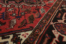 6'5" x 8'5" Hand Knotted 100% Wool Authentic Herizz Area Rug Traditional Rust
