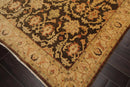 6'x8'10'' Hand Knotted Oushak 100% Wool Oushak Traditional Oriental Area Rug Brown, Beige Color