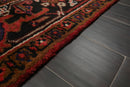 6'5" x 8'5" Hand Knotted 100% Wool Authentic Herizz Area Rug Traditional Rust
