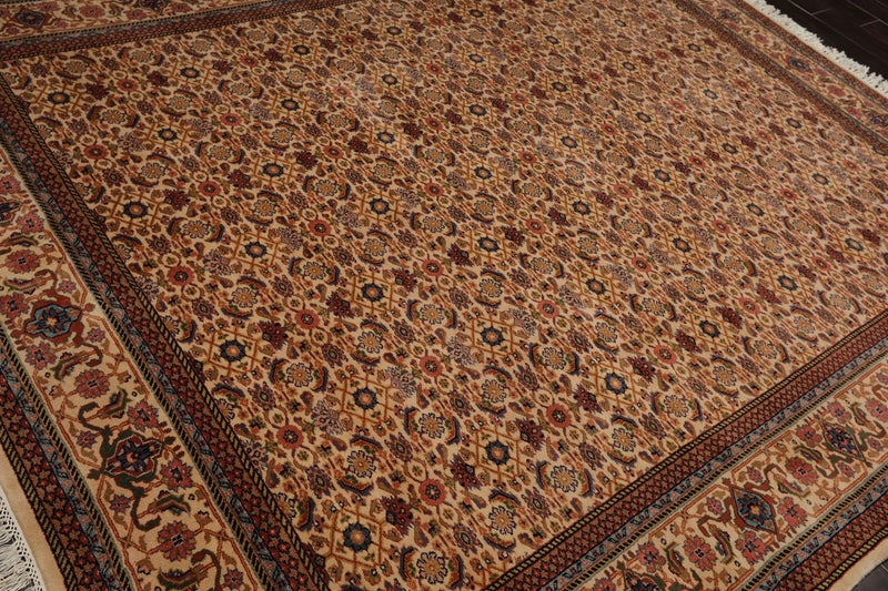 8'3" x 10' Hand Knotted 100% Wool Traditional Ferahan Oriental Area Rug Beige