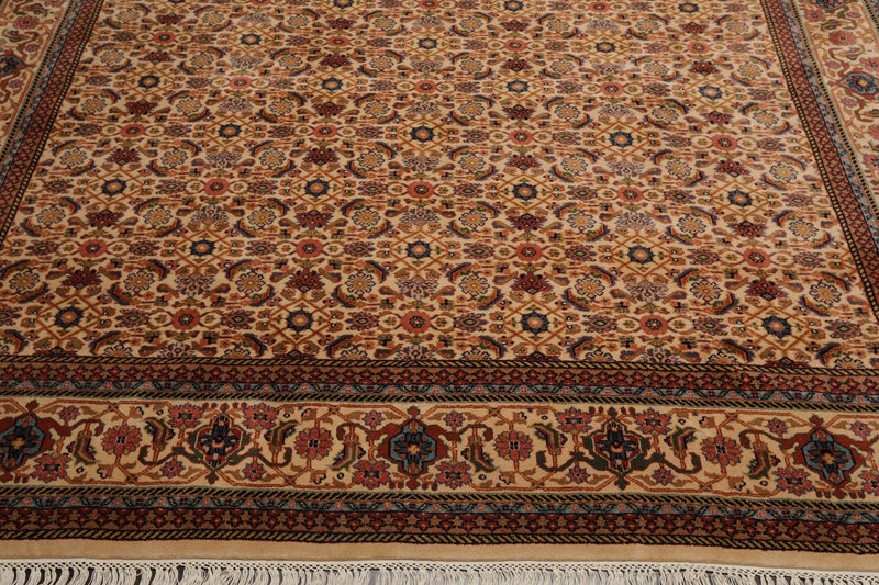 8'3" x 10' Hand Knotted 100% Wool Traditional Ferahan Oriental Area Rug Beige