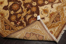 6'1''x9'3'' Hand Knotted 100% Wool Peshawar Traditional Oriental Area Rug Brown, Beige Color