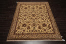 8' x 10'4" Hand Knotted Traditional Wool 200 KPSI Agra Oriental Area Rug Beige