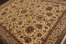 8' x 10'4" Hand Knotted Traditional Wool 200 KPSI Agra Oriental Area Rug Beige