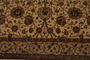 8' x 10'4" Hand Knotted Traditional Wool 200 KPSI Agra Oriental Area Rug Beige