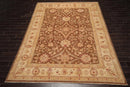 9' x 12' Hand Knotted Wool Peshawar Traditional Oriental Area Rug Brown
