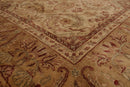 7'9" x 9'8" Hand Knotted Traditional Wool Agra Oriental Area Rug Warm Beige