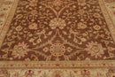 9' x 12' Hand Knotted Wool Peshawar Traditional Oriental Area Rug Brown