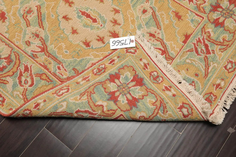 3'5''x5'5'' Hand Knotted Arts & Crafts 100% Wool Soumak Traditional Oriental Area Rug Gold, Green Color