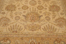 8'11'' x 11'6'' Hand Knotted 100% Wool Peshawar Oriental Area Rug Beige