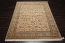 8'2"x10'5" Hand Knotted Wool 16/18 Pak Persian 350 KPSI Oriental Area Rug Ivory