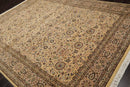 8'2"x10'5" Hand Knotted Wool 16/18 Pak Persian 350 KPSI Oriental Area Rug Ivory