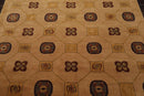 6' x 8'9'' Hand Knotted Tibetan Wool Patterned Modern Oriental Area Rug Camel