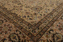 8'2"x10'5" Hand Knotted Wool 16/18 Pak Persian 350 KPSI Oriental Area Rug Ivory