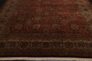 9' x 12'1" Hand Knotted 100% Wool 250 KPSI Saroukk Oriental Area Rug Rust