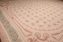16'3''x18'6'' Hand Knotted Needlepoint 100% Wool French Aubusson Traditional Oriental Area Rug Blush, Peach Color