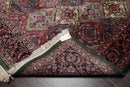 6'5'' x 9'6'' Hand Knotted Wool Multi Panel Traditional Oriental Area Rug Plum