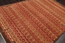 6'1'' x 9' Hand Knotted Wool Peshawar Traditional Oriental Area Rug Terracotta
