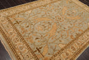 5'11" x 9'1'' Hand Knotted 100% Wool Oushak Oriental Area Rug Aqua