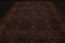 9'1" x 12'2" Hand Knotted Traditional 100% Wool 200 KPSI Oriental Area Rug Navy