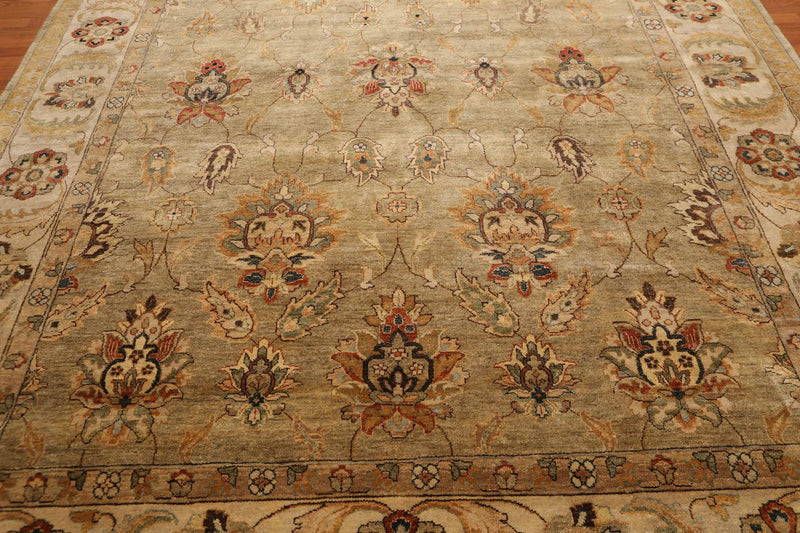 8’11" x 11’8" Hand Knotted Wool Oriental Area Rug Traditional full pile Moss