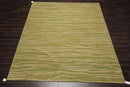 8'x10' Hand Knotted Tibetan Wool Designer Boho Modern Oriental Area Rug Lime